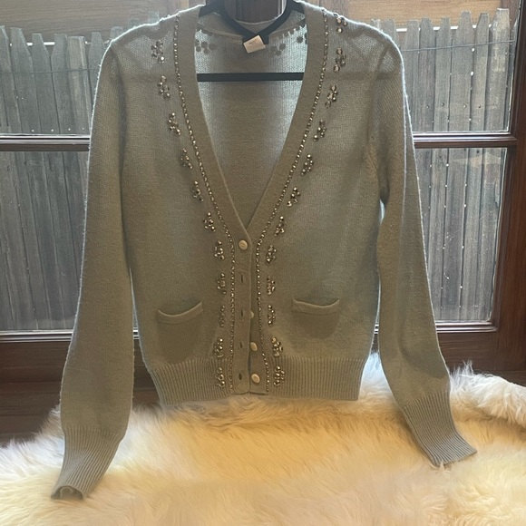 J. Crew Rhinestone Cardigan - Picture 2 of 3
